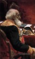 Porträt des Ehrenmitglied der Akademie der Wissenschaften und der Akademie der Künste pp semenov tian Ilya Repin